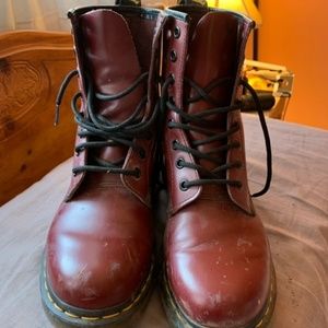 Cherry Red Doc Marten's
